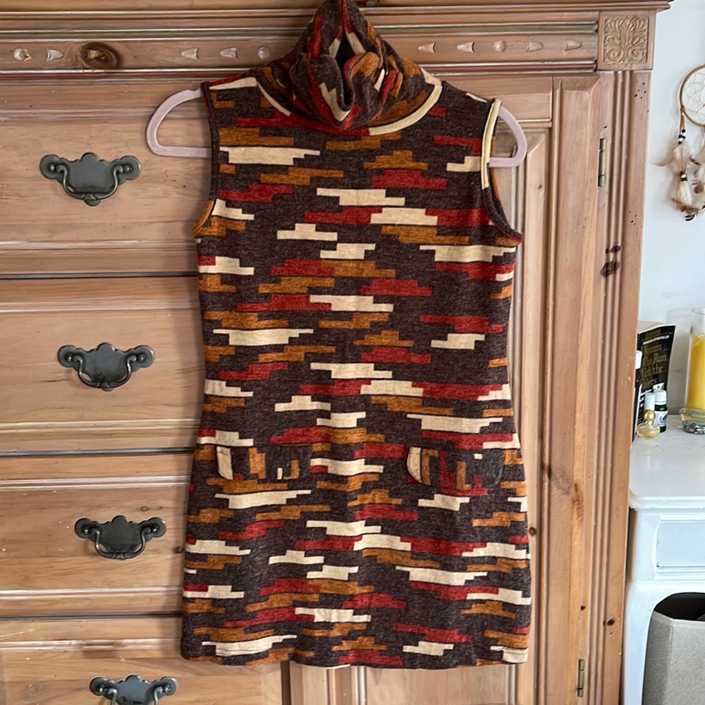 Mod Mini knit retro dress size S